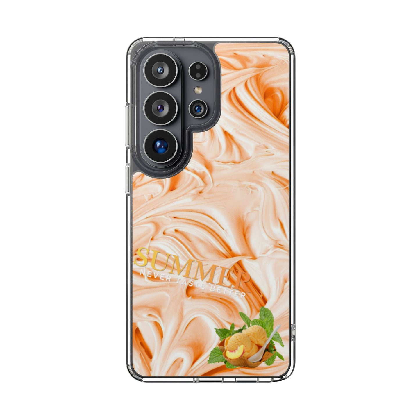 Clear Phone Case – Peach Sorbet