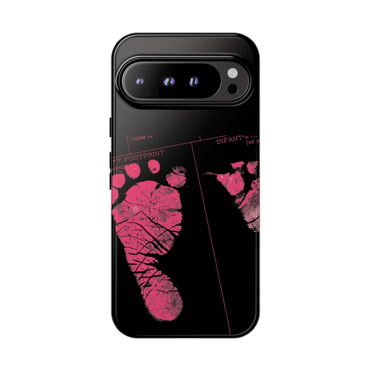 Protective Phone Case – Mom’s Little Pink Footprints