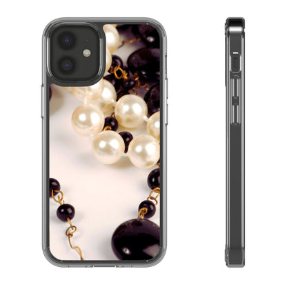 Clear Phone Case – Noir Pearl