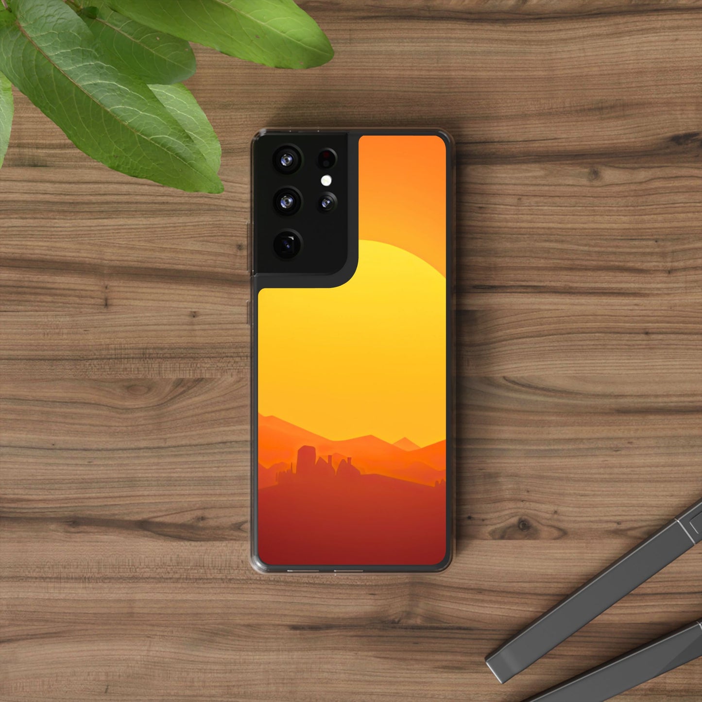 Clear Phone Case – Desert Sunrise
