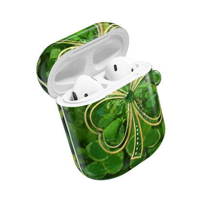 Earbud Case Cover – Lucky Clover Shamrock Kiss