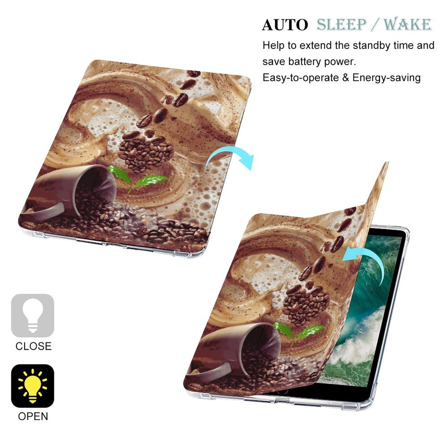 Tablet Case with Pencil Holder – Love at First Sip