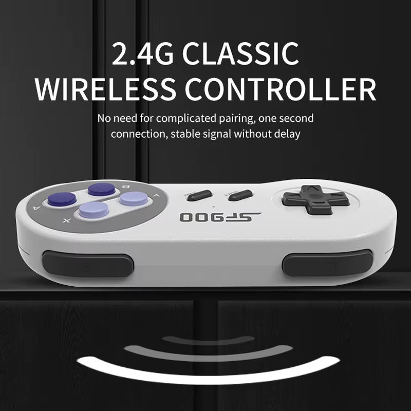SF900 Retro Game Console HD Video Game Stick with 1500 Games for SNES Wireless Controller 16 Bit Consolas De Videojuegos