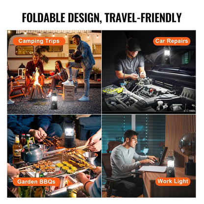 LED Camping Lanterns Portable Rechargeable Lights as Battery Bank 4 Pcs