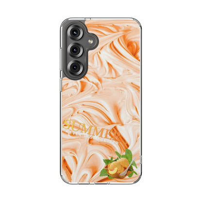 Clear Phone Case – Peach Sorbet