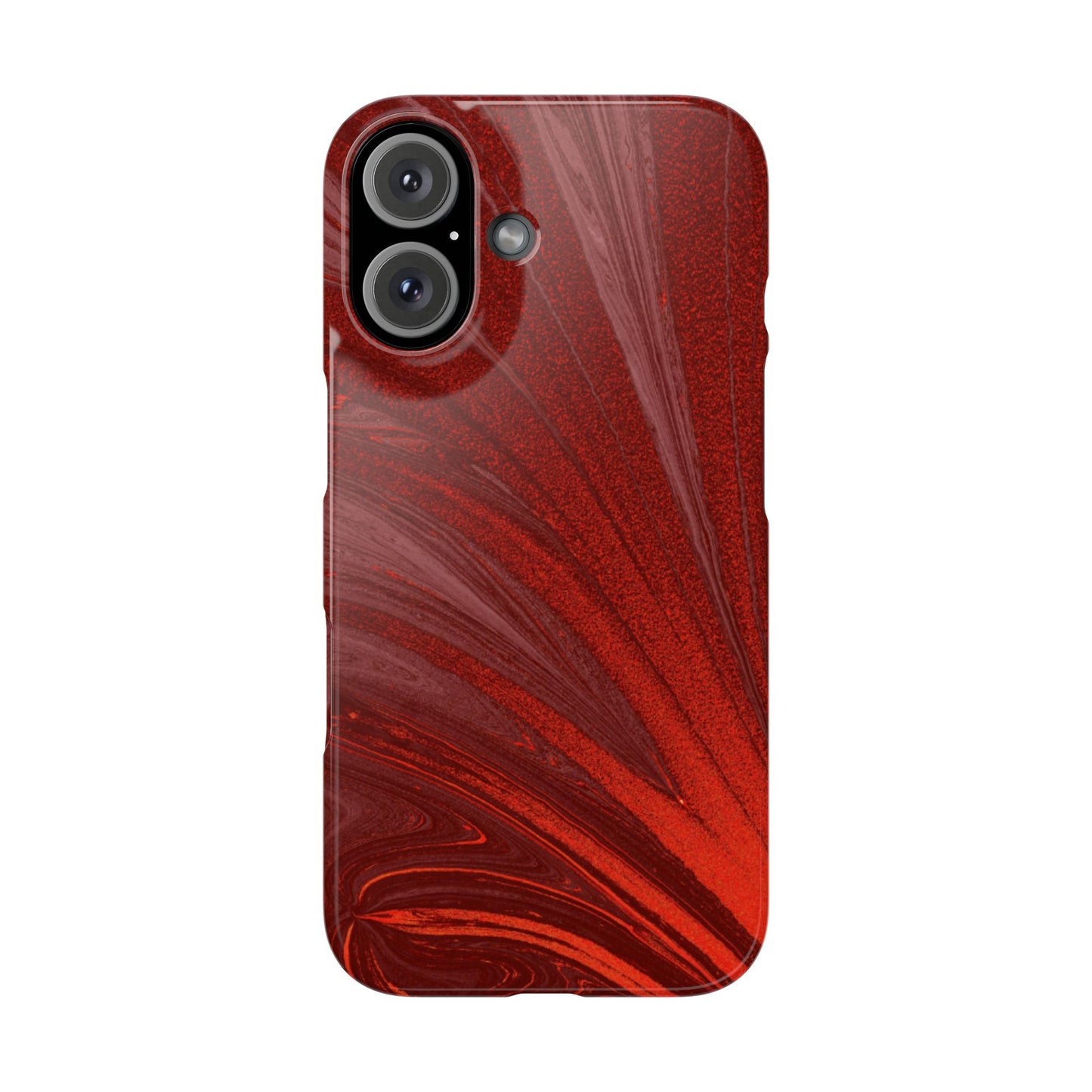 Slim Phone Case — Crimson Current