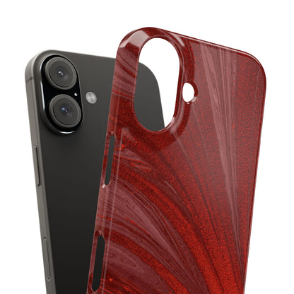 Slim Phone Case — Crimson Current