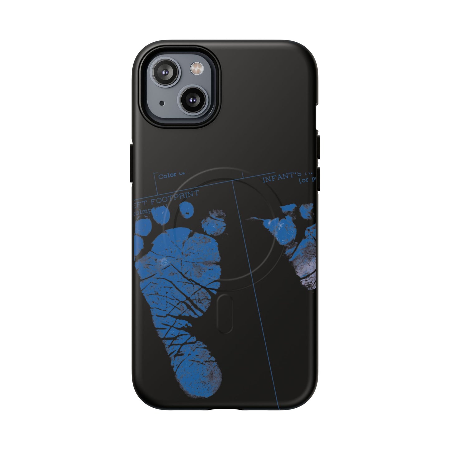 Protective Magnetic Phone Case – Mom’s Little Blue Footprints