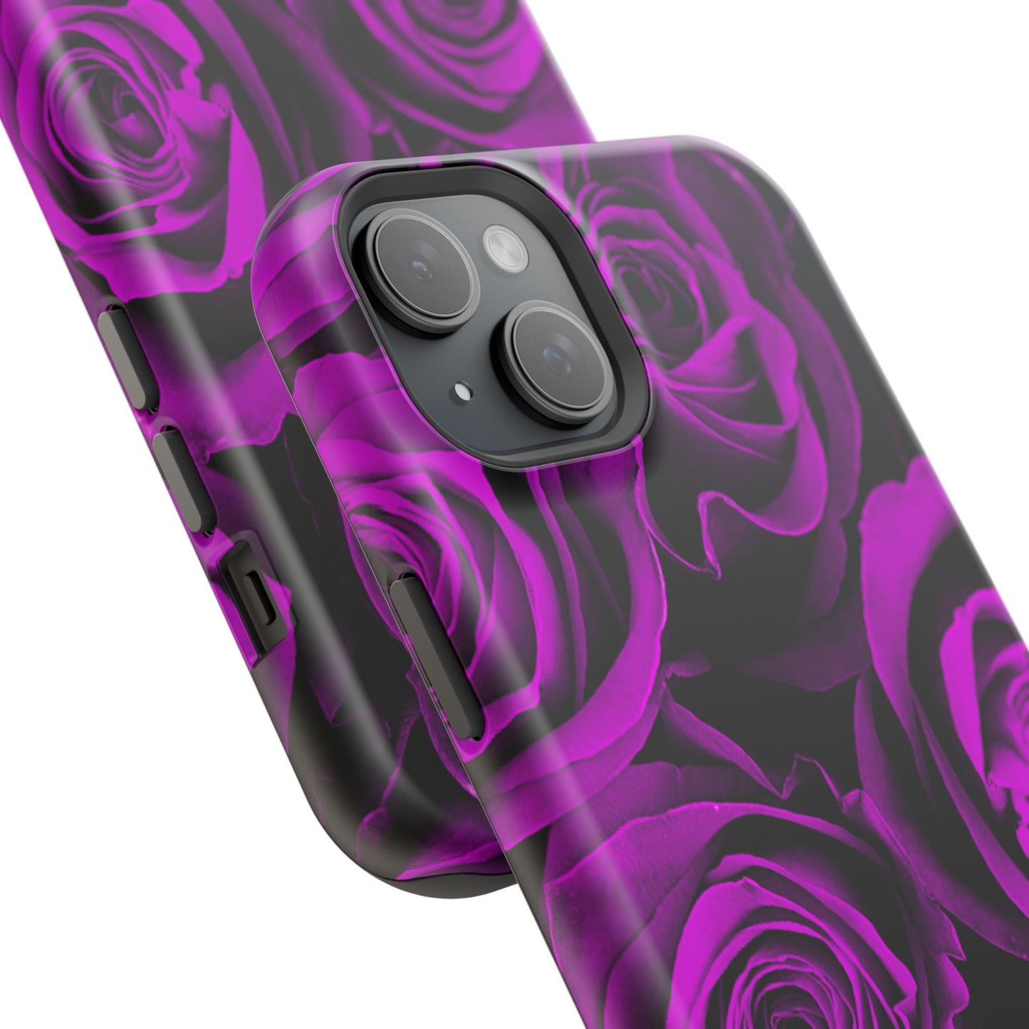 Wireless-Charging Compatible Case – Amethyst Roses