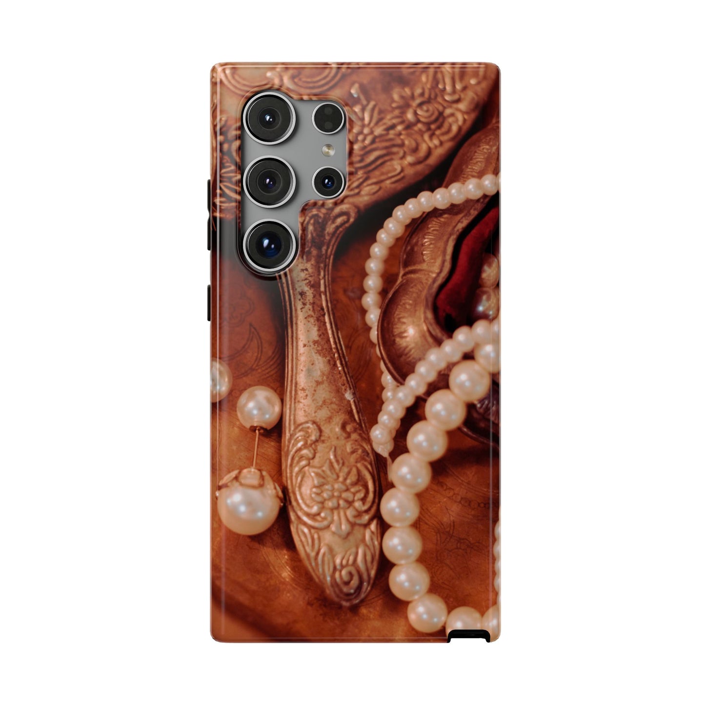 Impact-Resistant Phone Case – Bronze Vanity