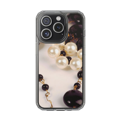 Clear Phone Case – Noir Pearl