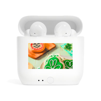 Wireless Earbuds – Shamrock Cookie St. Patrick's Day Design