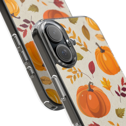 Clear Phone Case – Falling for Pumpkin