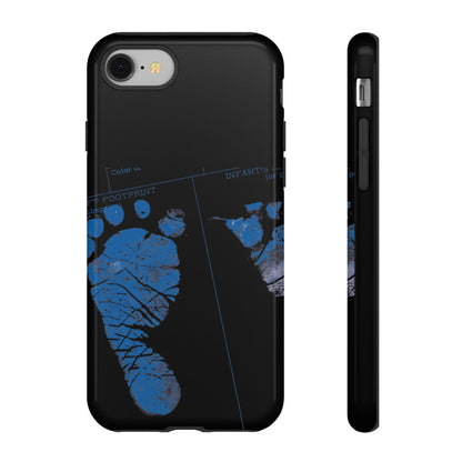 Protective Phone Case – Mom’s Little Blue Footprints
