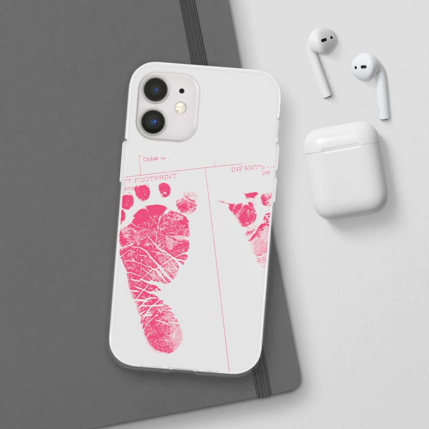 Flexi Case – Mom’s Little Pink Footprints