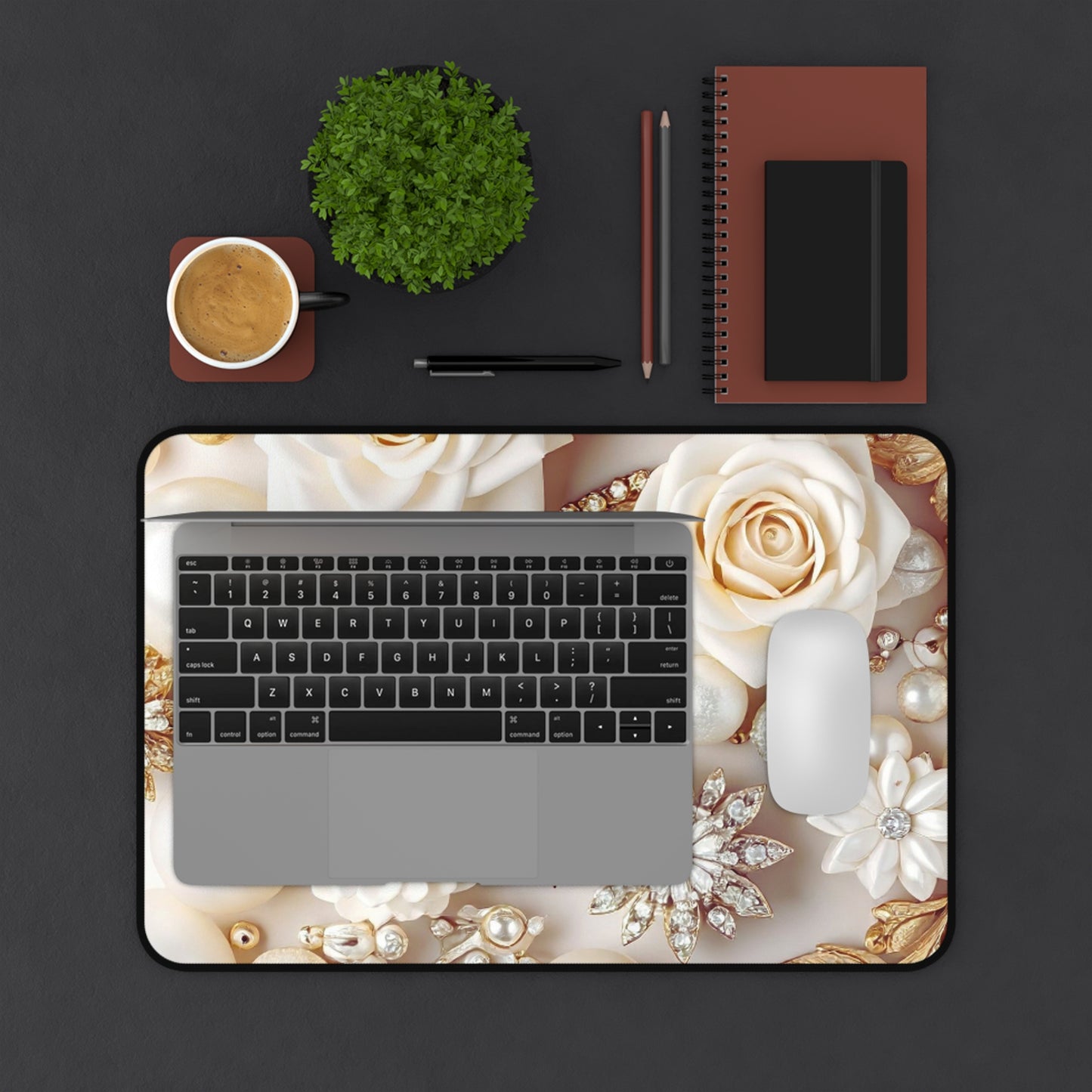 Desk Mat – Ivory Opulence