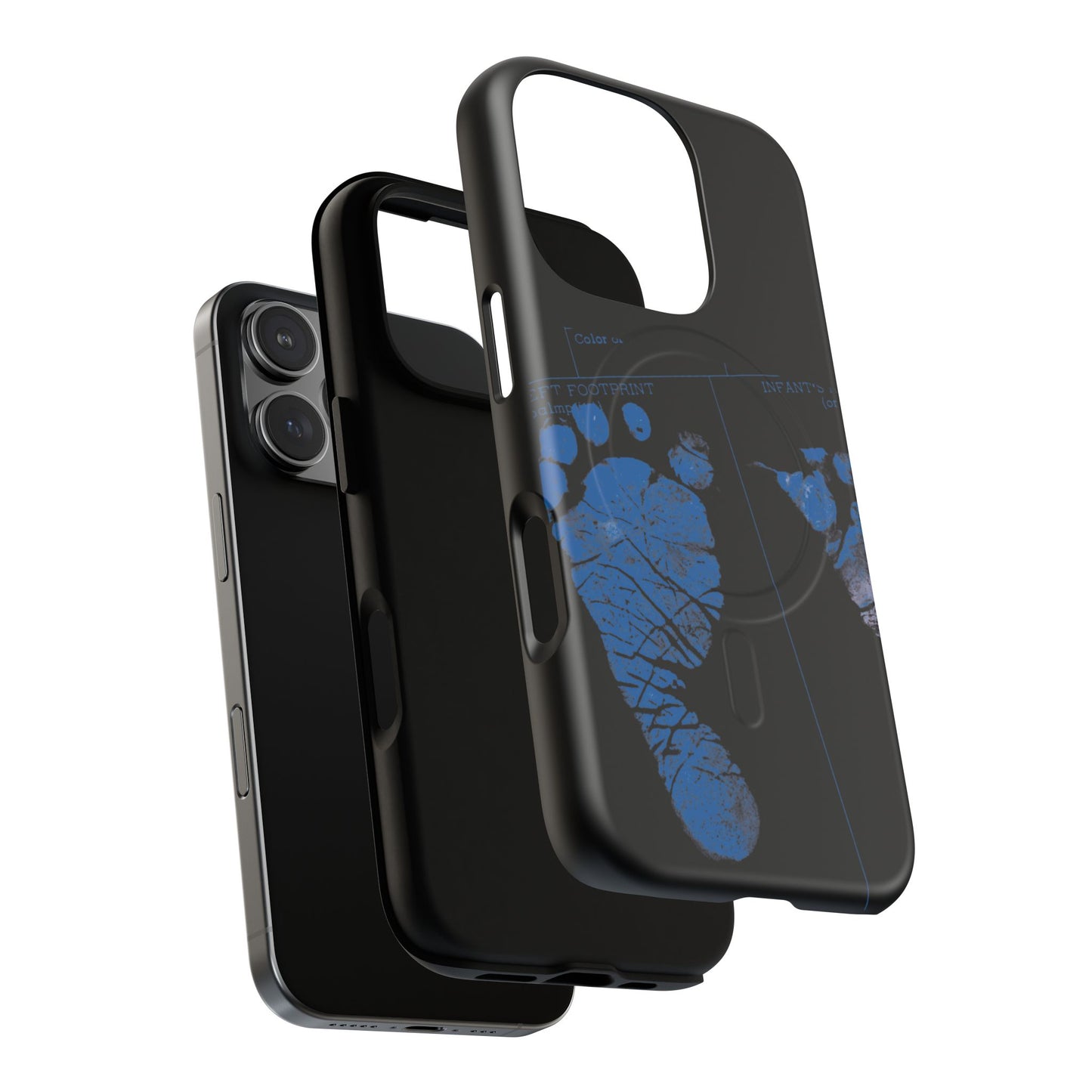 Protective Magnetic Phone Case – Mom’s Little Blue Footprints