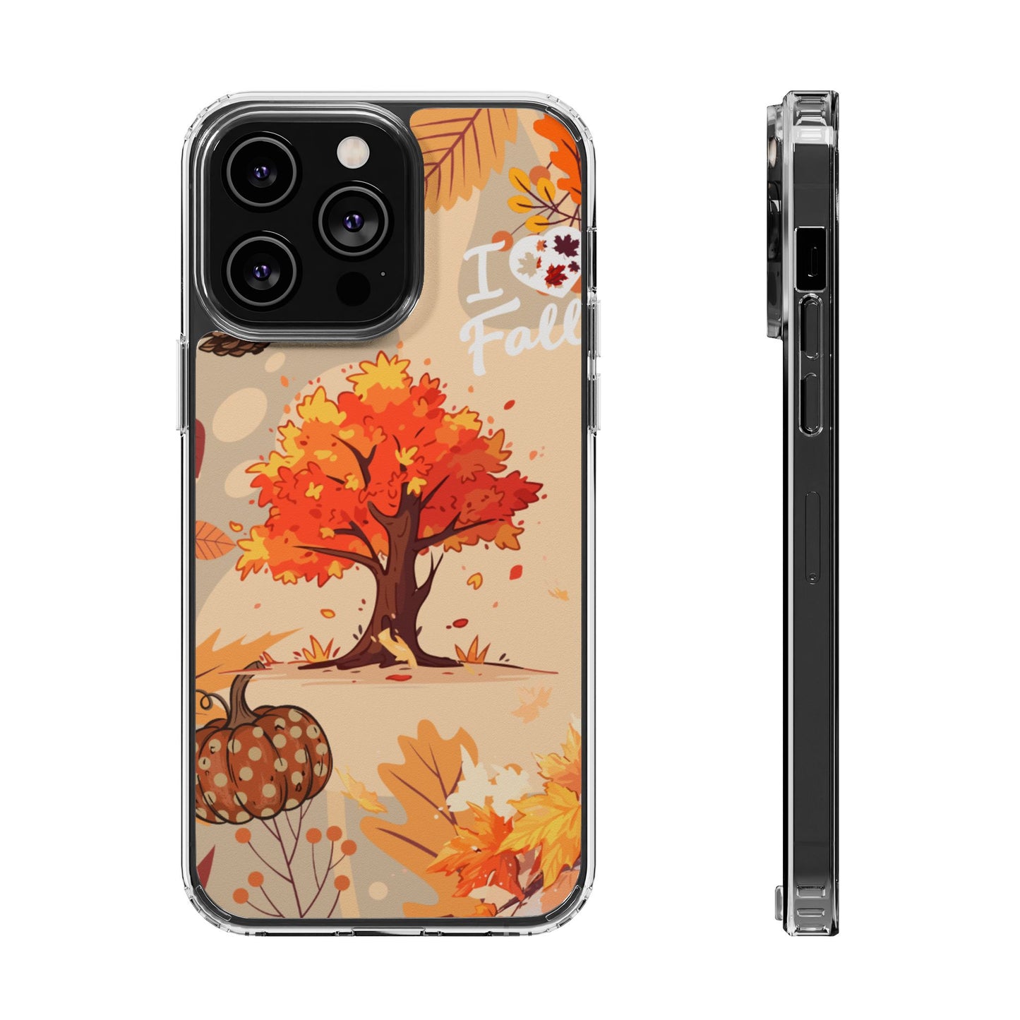 Clear Phone Case – Fall in Love