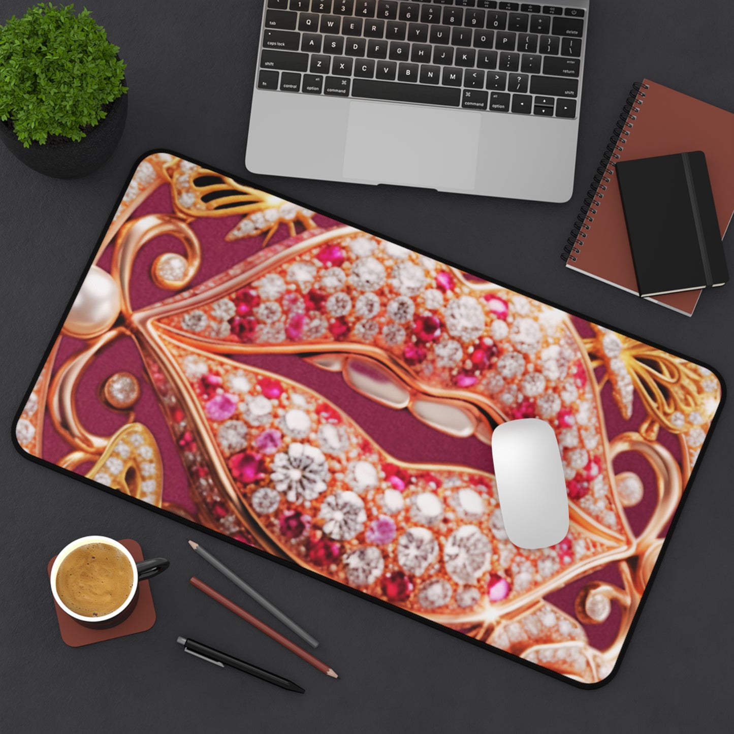 Desk Mat – Kiss of Gold