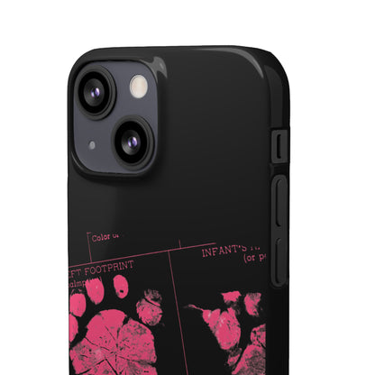 Snap Phone Case – Mom’s Little Pink Footprints