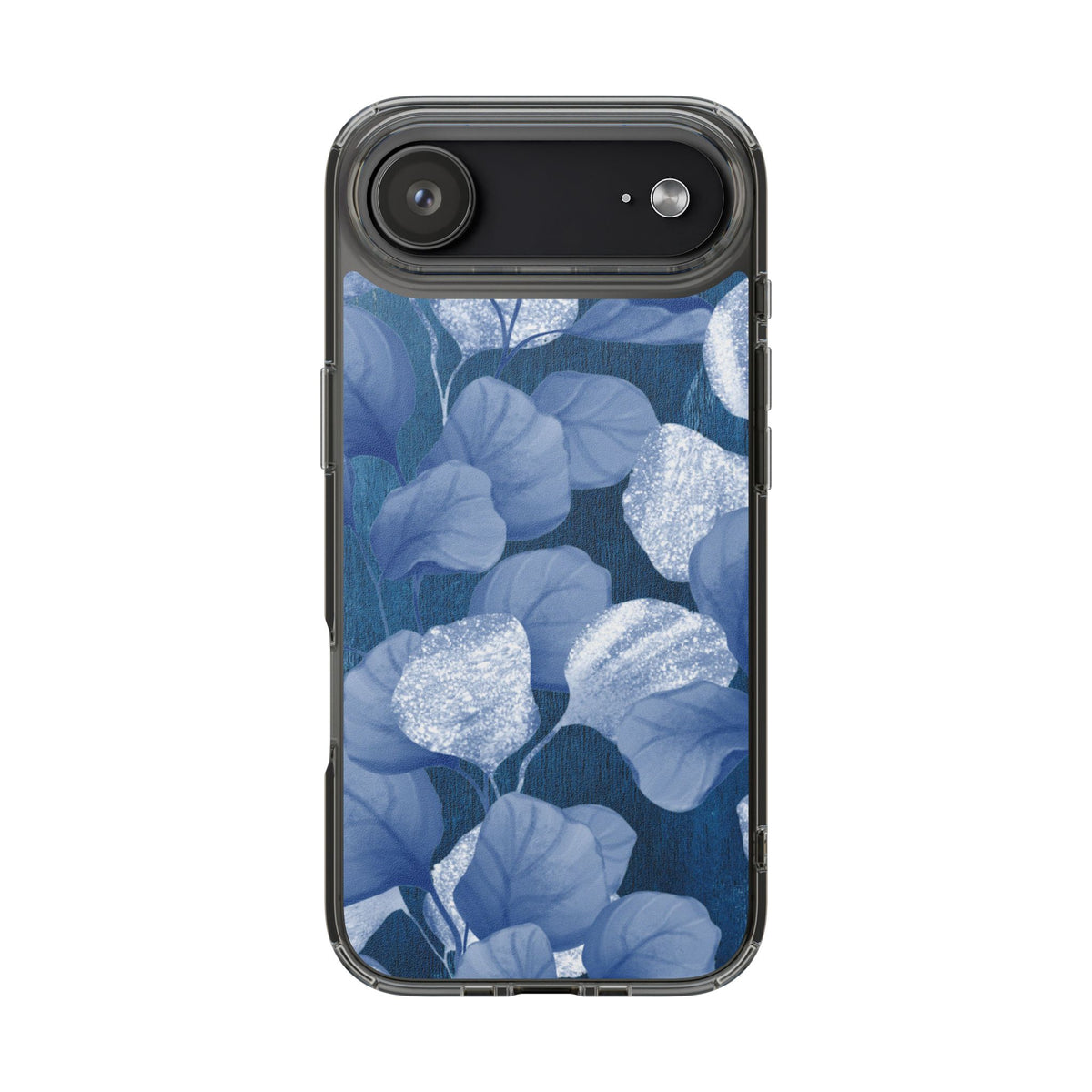 Clear Phone Case – October Blues – Compatible with iPhone 13–17 & Samsung Galaxy S25–S26 Series