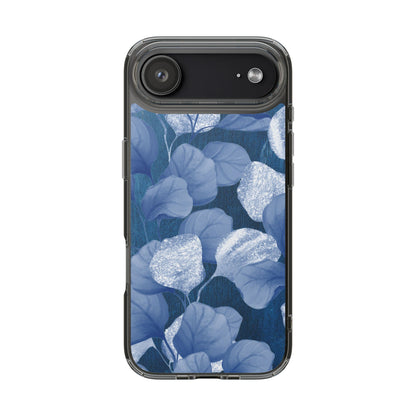 Clear Phone Case – October Blues – Compatible with iPhone 13–17 & Samsung Galaxy S25–S26 Series