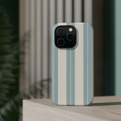 Wireless-Charging Compatible Case – Coastal Stripe