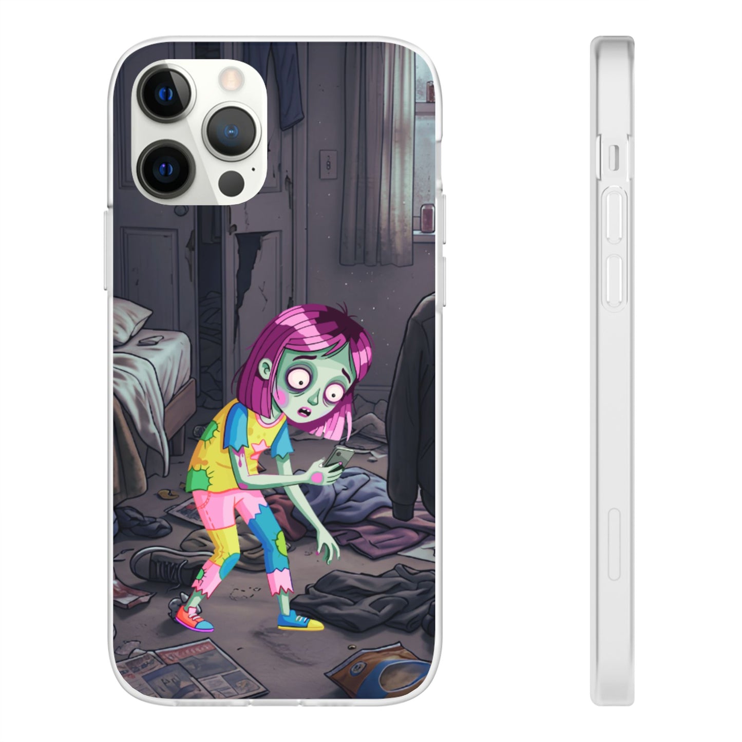 Zombie Girl Phone Case — Cute Creepy Cartoon Phone Cover