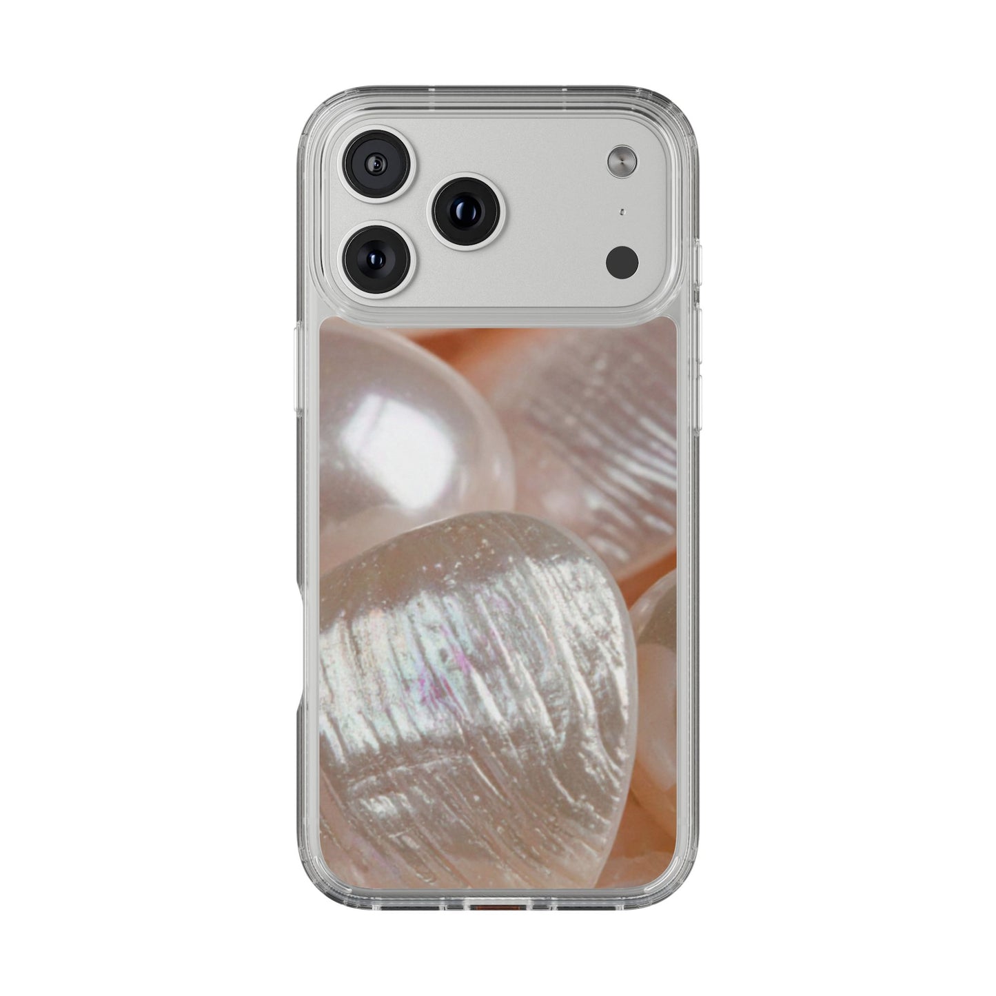 Clear Phone Case – Blush Pearl