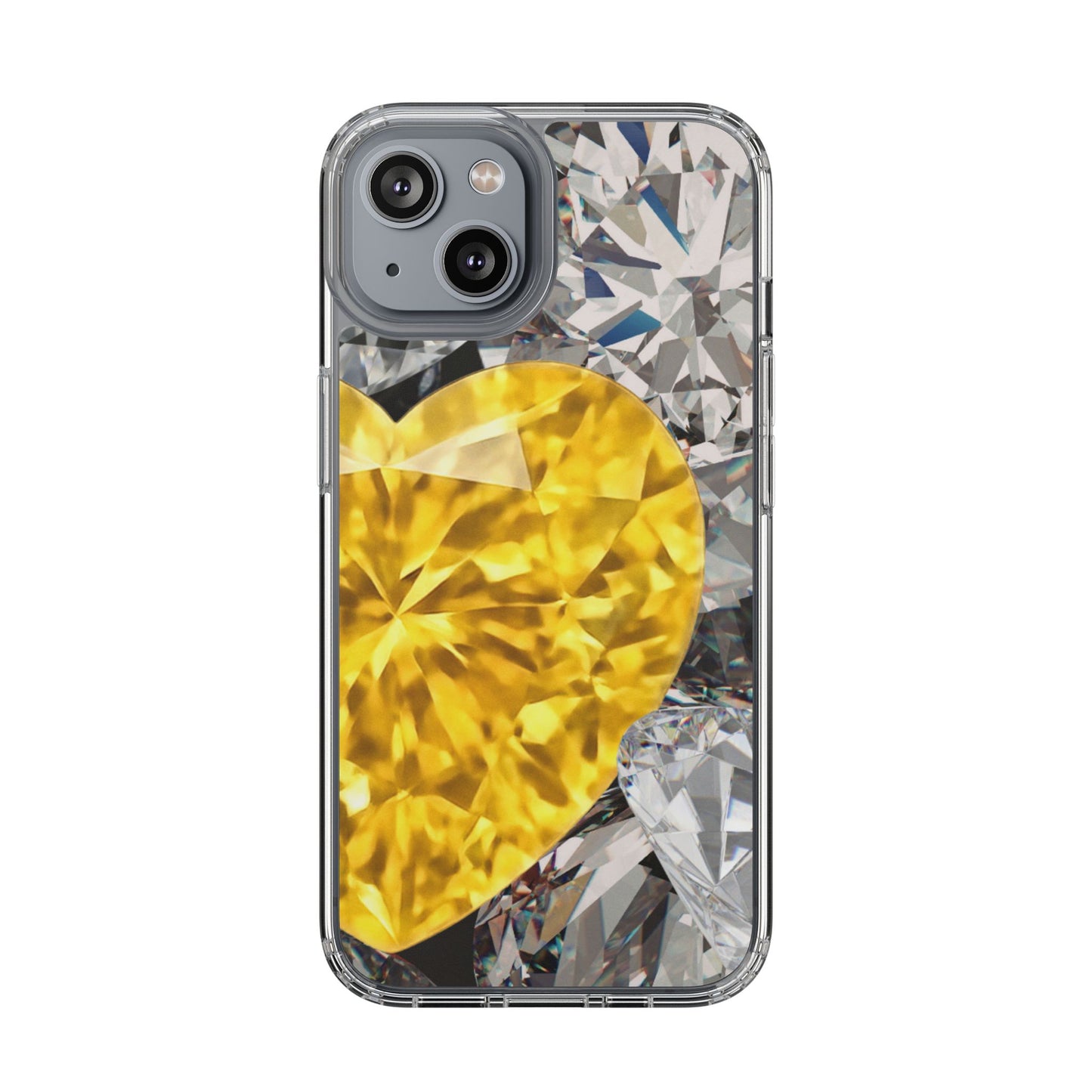 Clear Phone Case – Heart of Gold