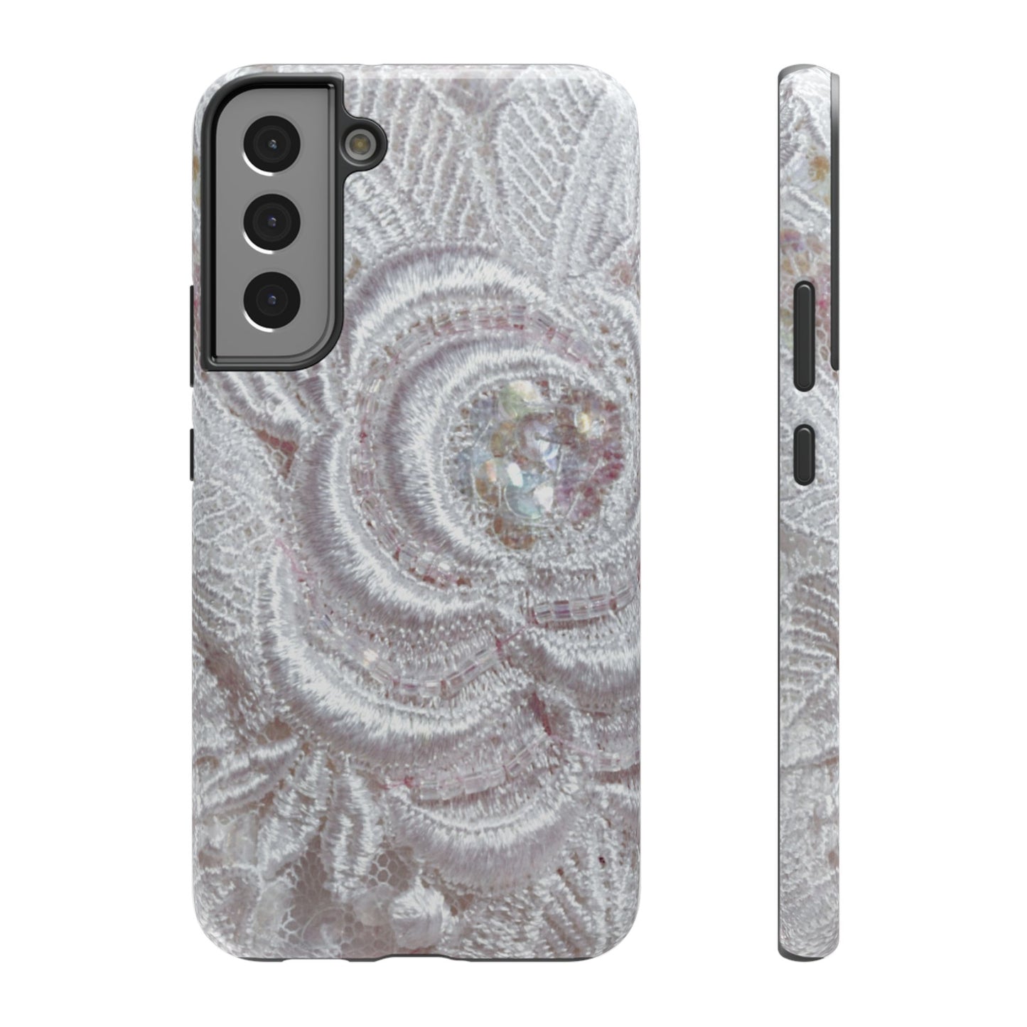 Impact-Resistant Phone Case – Lace Veil