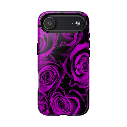 Protective Magnetic Phone Case – Amethyst Roses