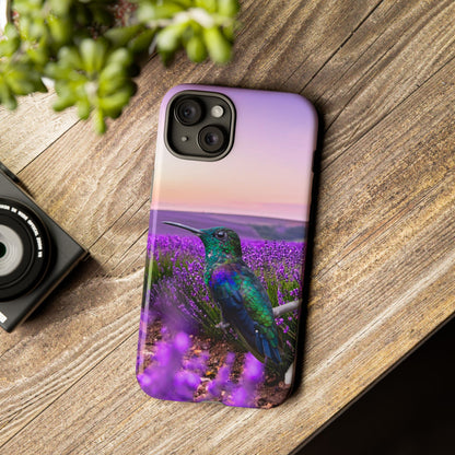Protective Phone Case – Hummingbird Reverie