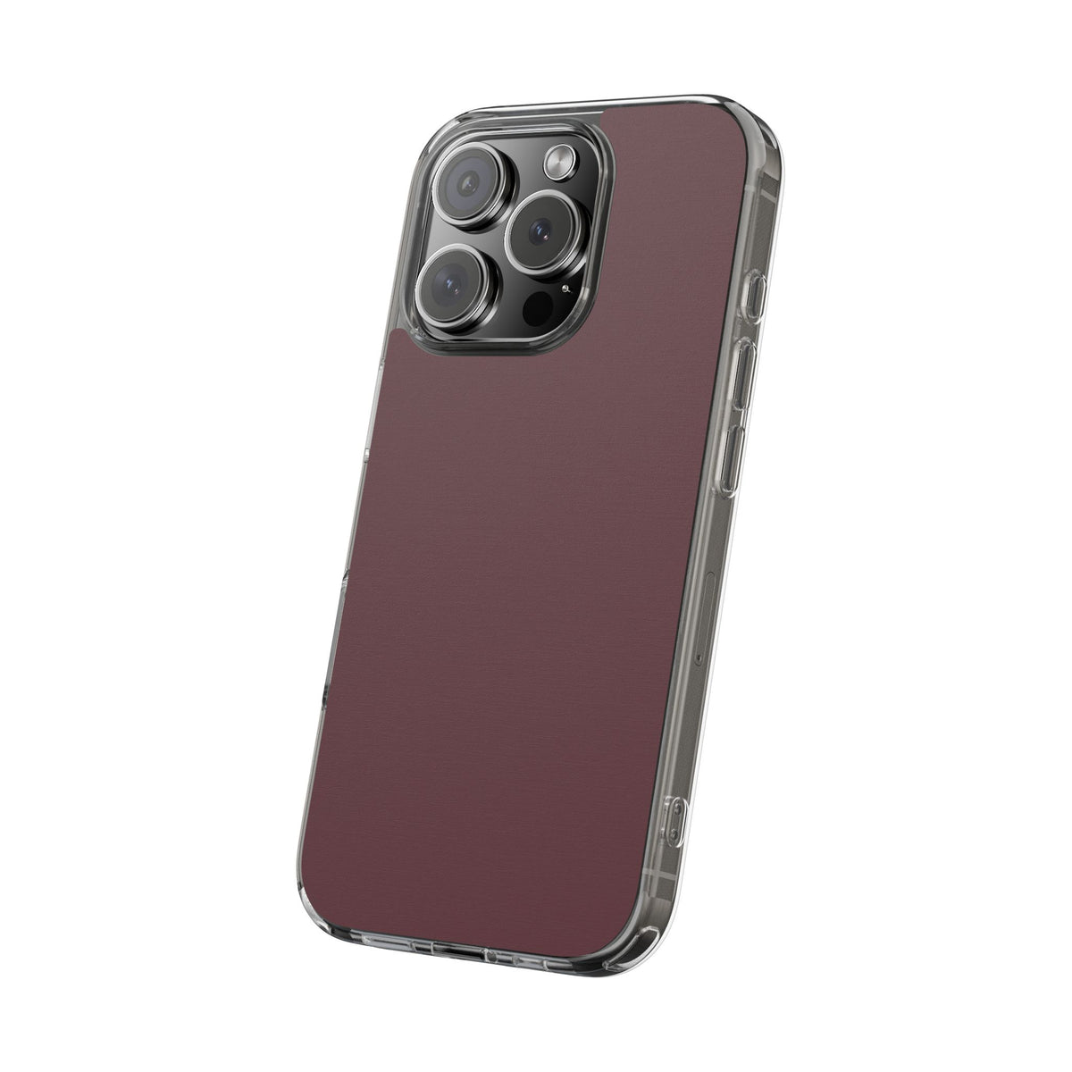 Clear Phone Case – Mulled Wine – Compatible with iPhone 13–17 & Samsung Galaxy S25–S26 Series