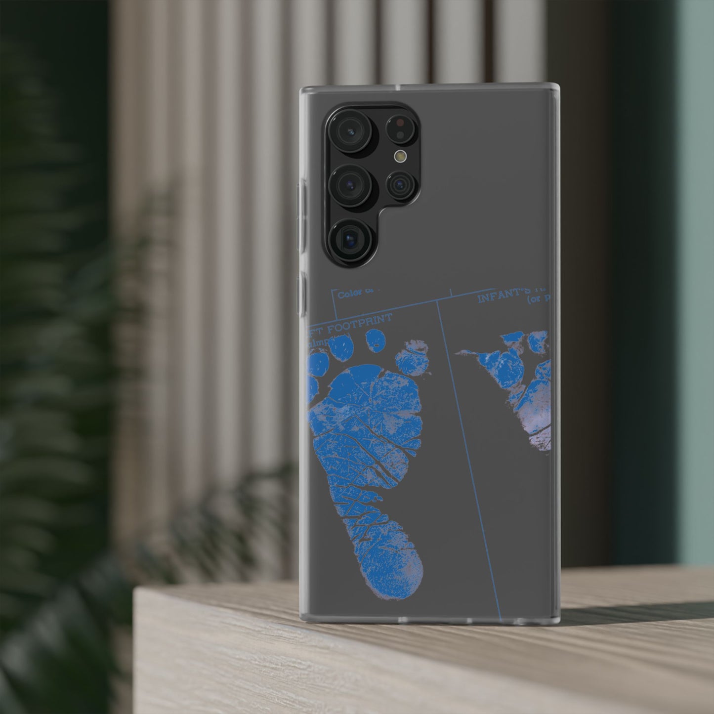 Flexi Case – Mom’s Little Blue Footprints