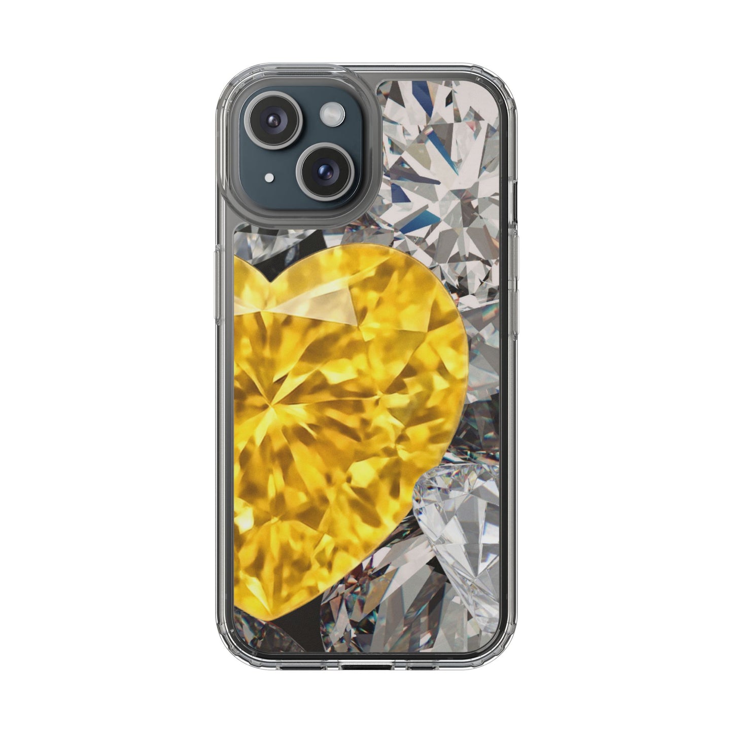 Clear Phone Case – Heart of Gold