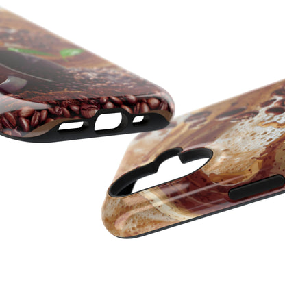 Impact-Resistant Phone Case – Love at First Sip – Compatible with iPhone 11–17 & Samsung Galaxy S22–S26 Series