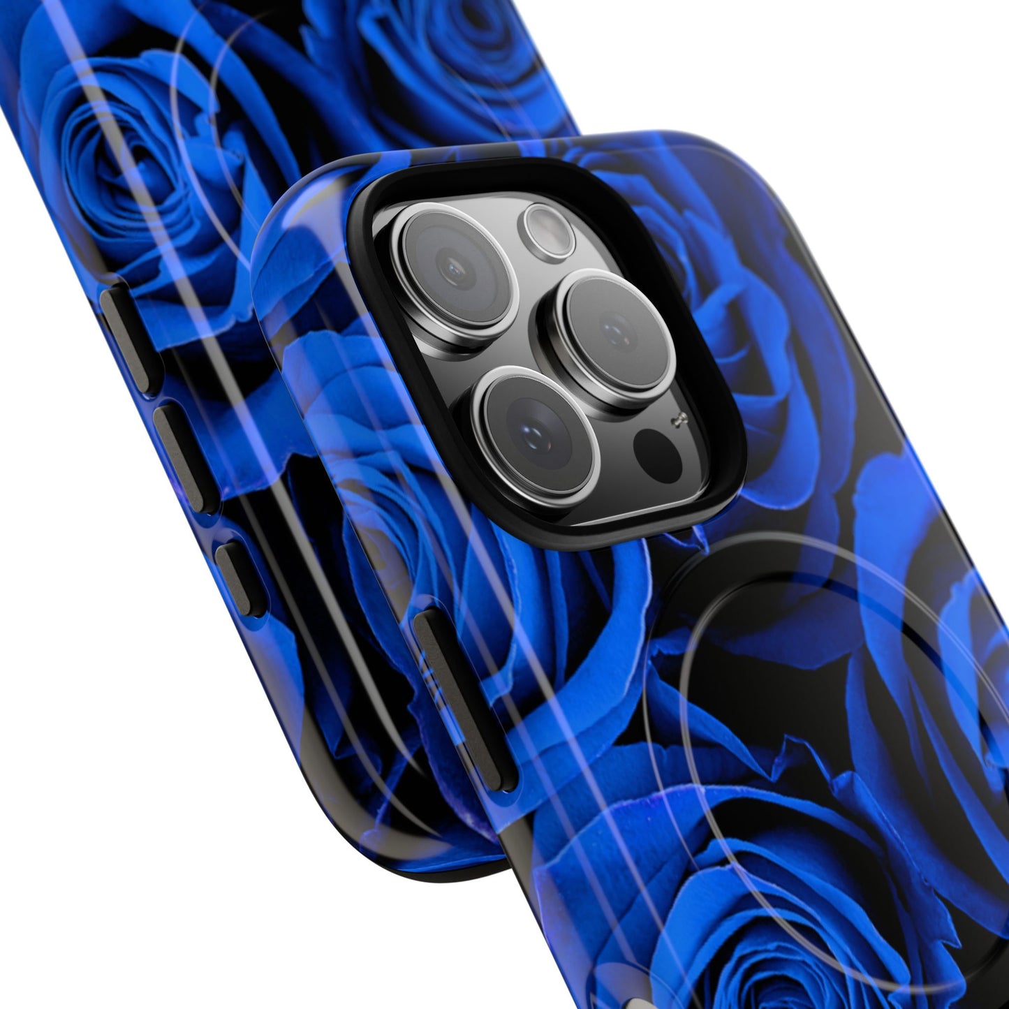 Protective Magnetic Phone Case – Midnight Bloom