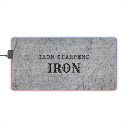 Gaming LED Desk Mat – Forged Steel
