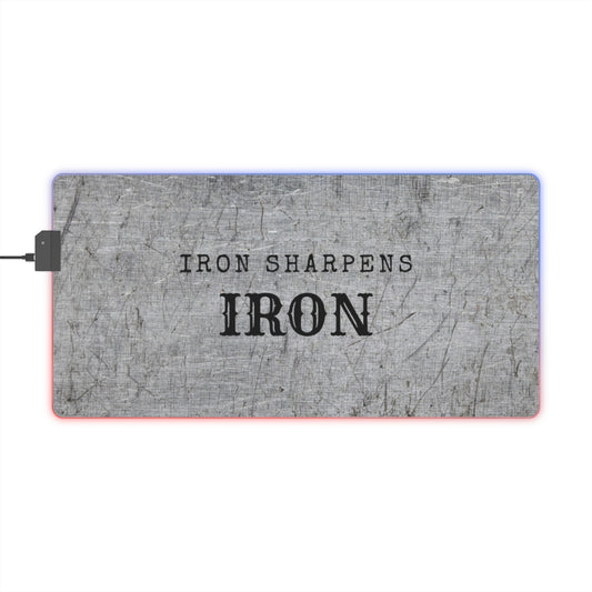 Gaming LED Desk Mat – Forged Steel