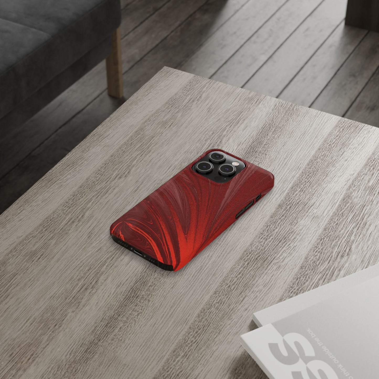 Slim Phone Case — Crimson Current