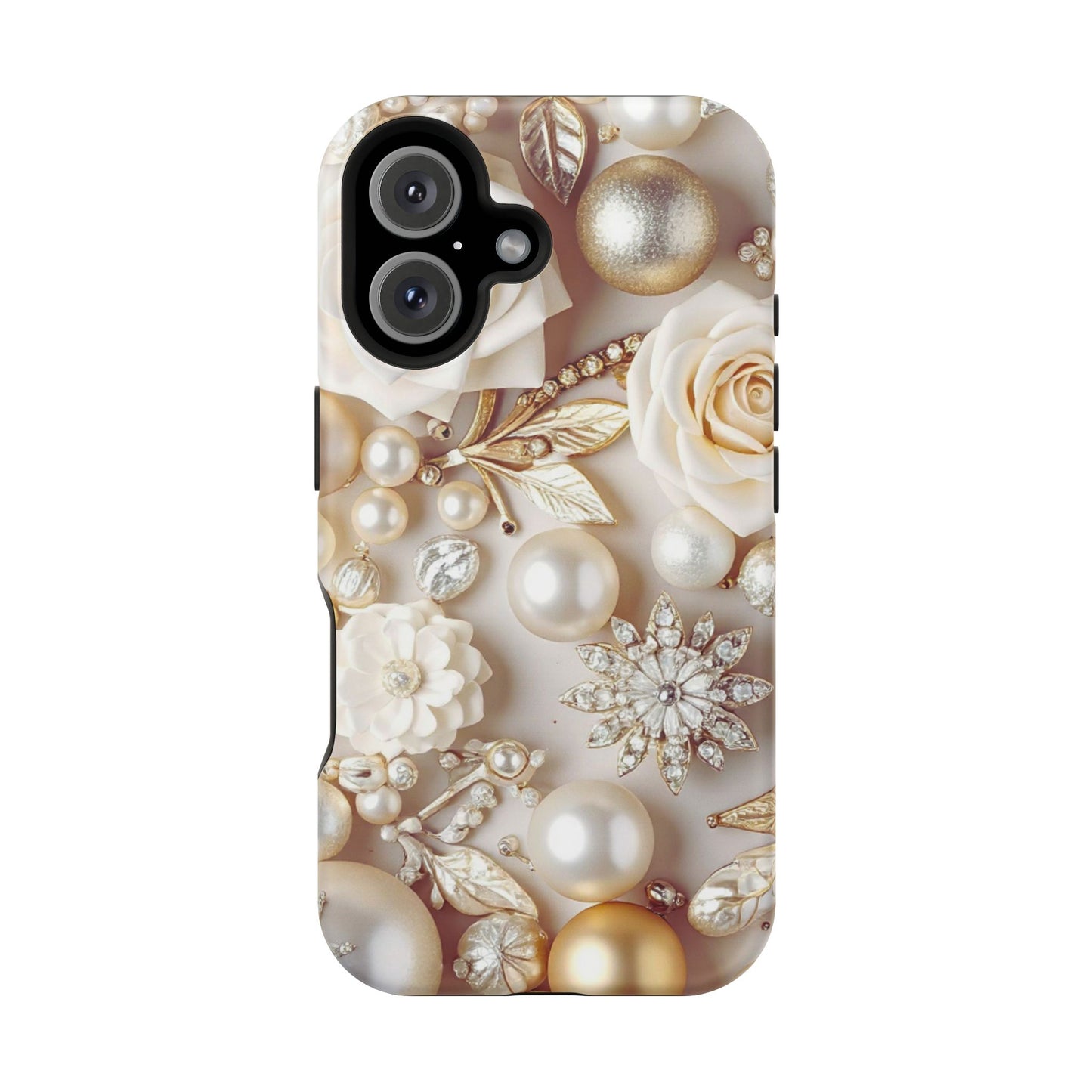 Wireless-Charging Compatible Case – Ivory Opulence