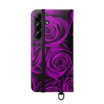 Flip Case – Amethyst Roses