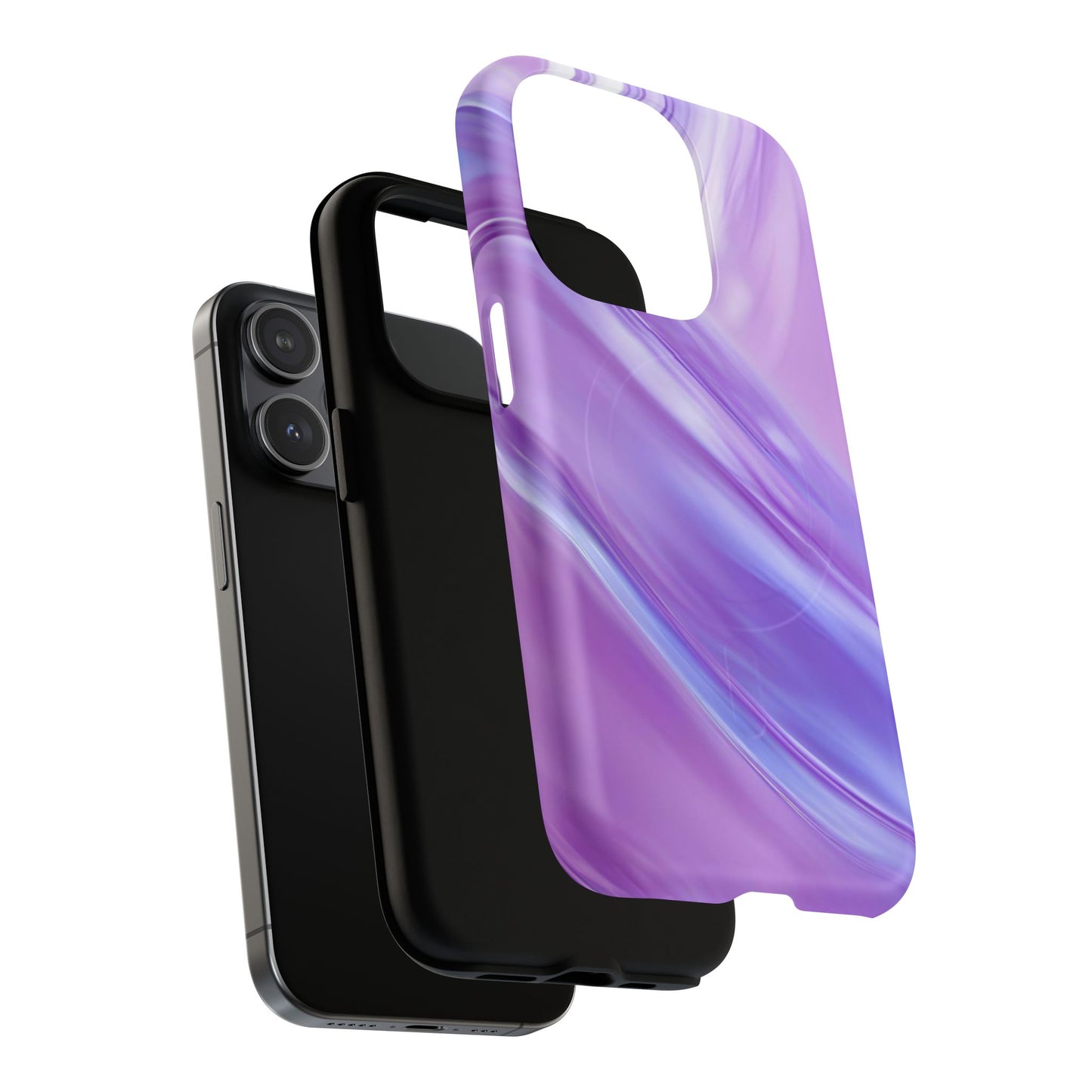 Protective Magnetic Phone Case – Lavender Wave