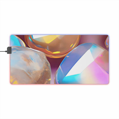 Gaming LED Desk Mat – Glass Candy
