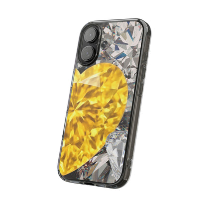Clear Phone Case – Heart of Gold