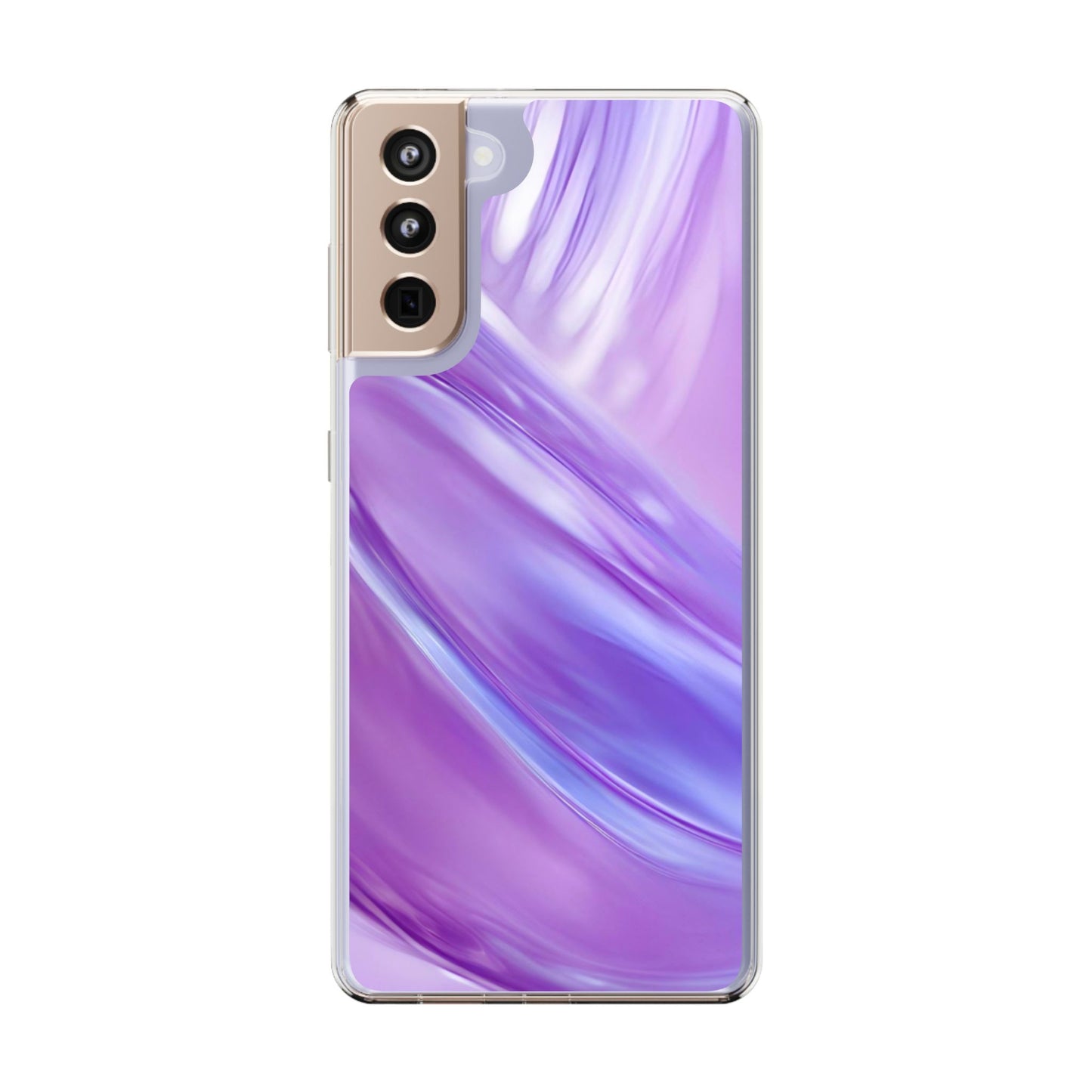 Clear Phone Case – Lavender Wave
