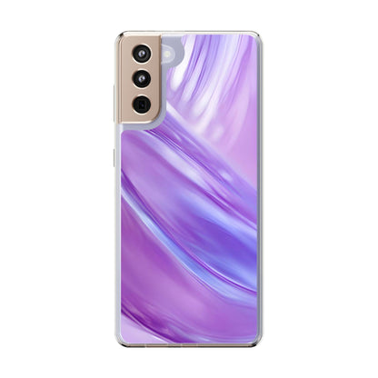 Clear Phone Case – Lavender Wave