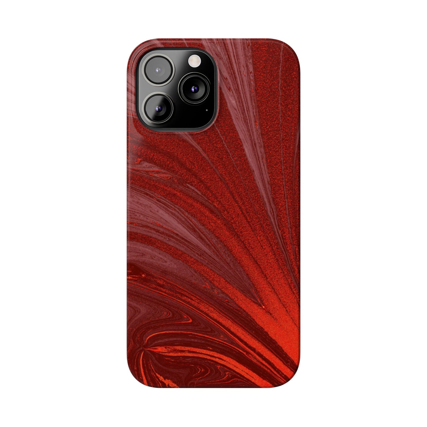 Slim Phone Case — Crimson Current