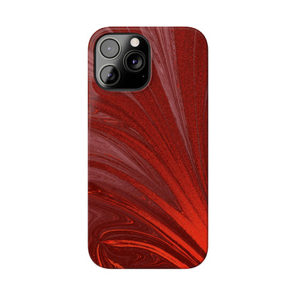 Slim Phone Case — Crimson Current